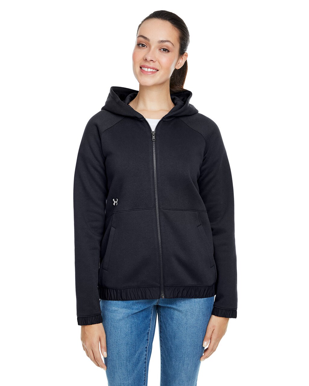 Ladie's Hustle Full-Zip Hooded Sweatshirt for Active Wear & Everyday Comfort